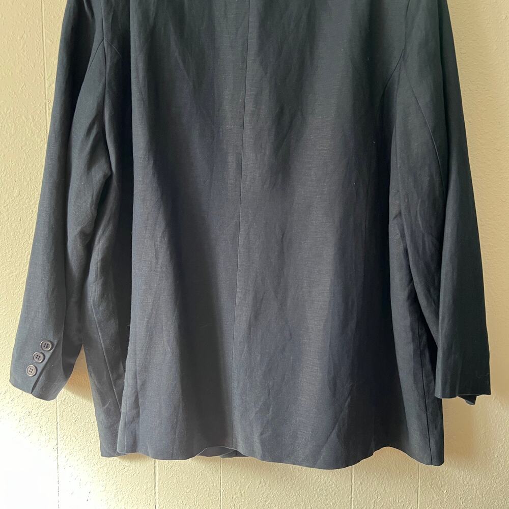 Jessica London Linen Blend Vtg Blazer Jacket Womens 22P Business Casual Formal - Picture 8 of 11